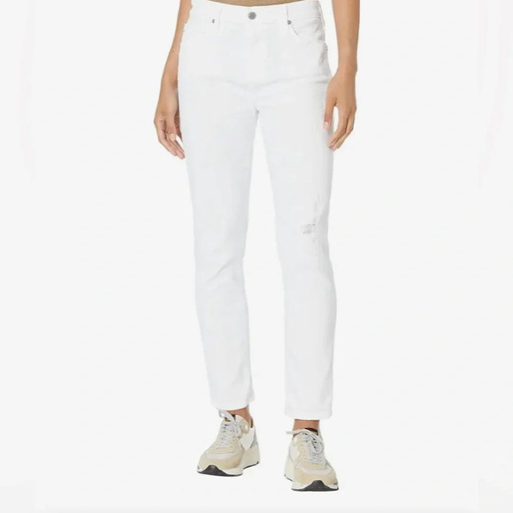NWT AG-ED SLOUCHY SLIM EX-BOYFRIEND AG CLOUD SOFT DENIM DISTRESSED WHITE (28) - Picture 1 of 13